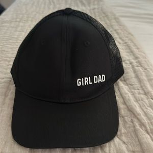 Girldad hat   Black with white stitching. Never worn